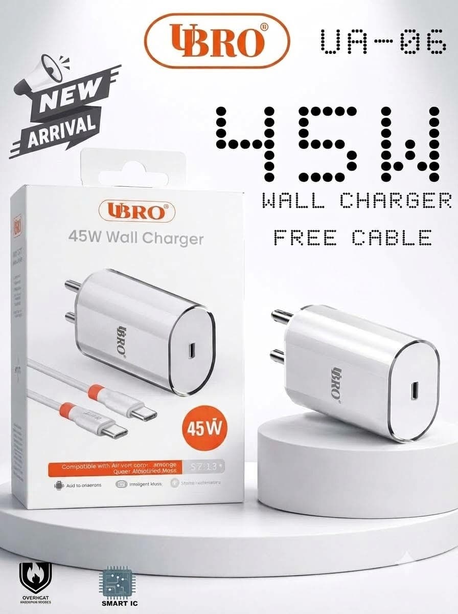 UBRO UA-06 45W Wall Charger image 1