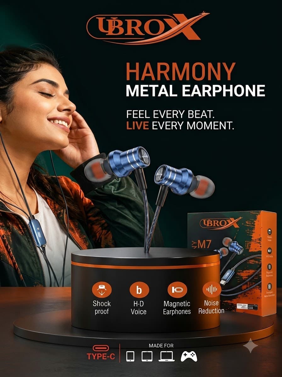 UBROX Harmony Metal Earphone (M7)