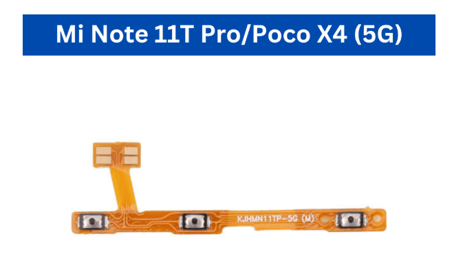 Mi Note 11T Pro/Poco X4 5G/ Mi Note 12 4G/Mi Note 12 5G /Mi Note 12 Pro 5G  Power Volume Flex image 4