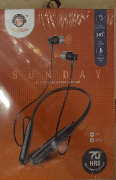 PICK PACK SUNDAY V5.3 Wireless Neckband