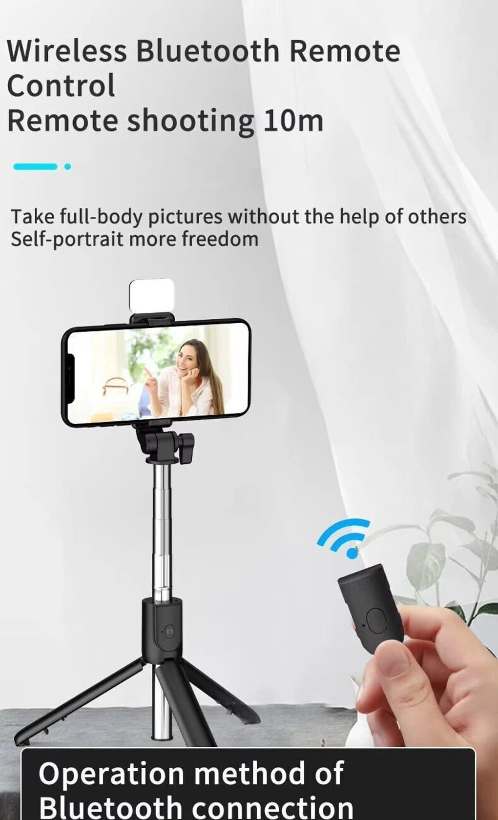 R1S Mobile Phone Bluetooth Selfie Stick image 3