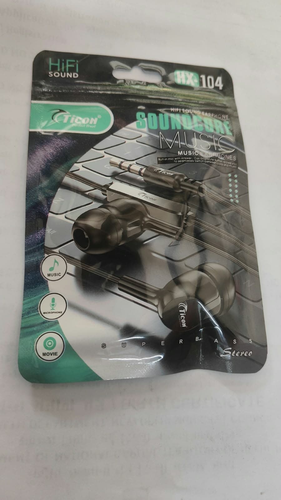 Ticon HX-104 Soundcore Earphones image 1