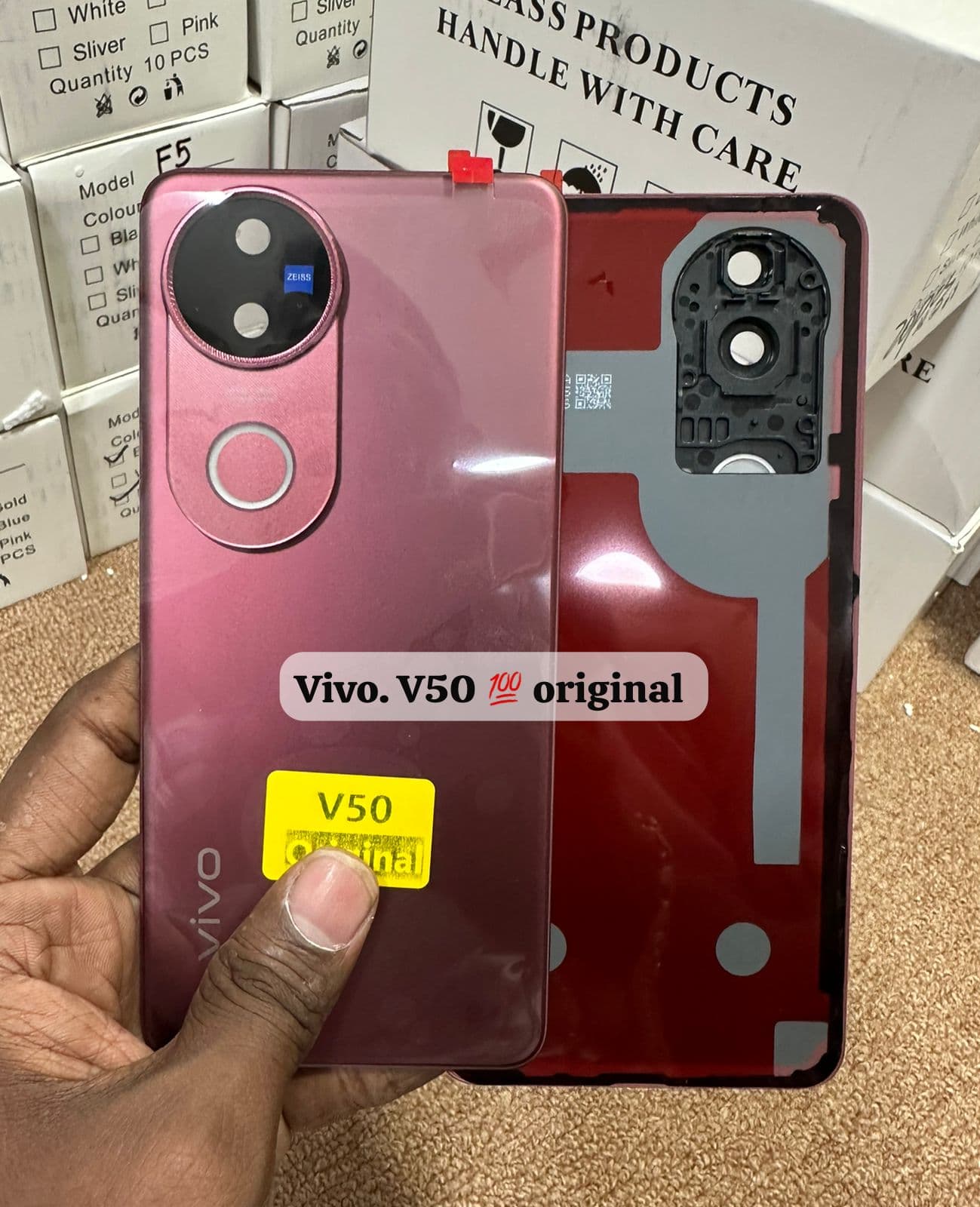 Vivo V50 5G Back Panel (Rear Glass / Battery Door Replacement)