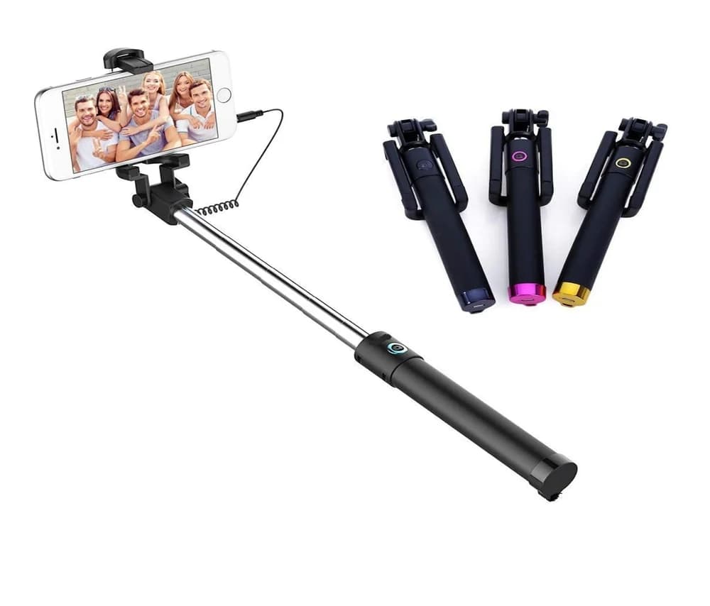 Wired Selfie Stick for Mobile Phones image 1