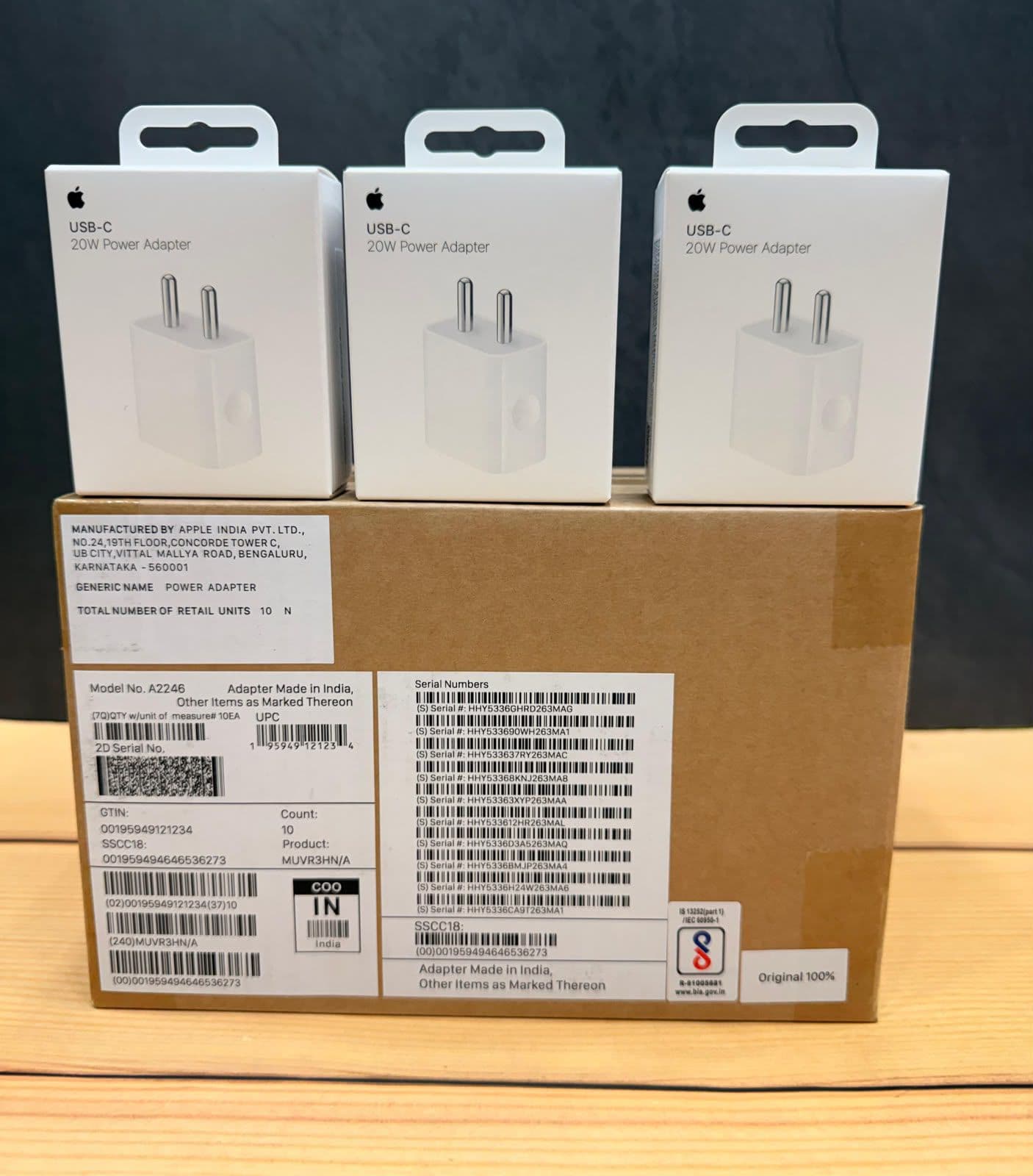 IPhone 20w Power Adptar Care Original Service Centre Warranty