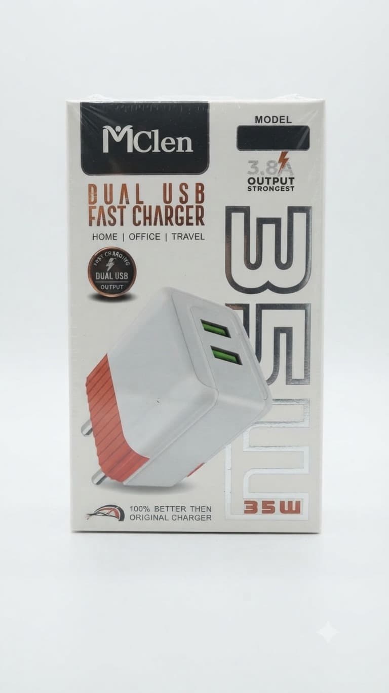 McLen 35W Dual USB MICRO Fast Charger: