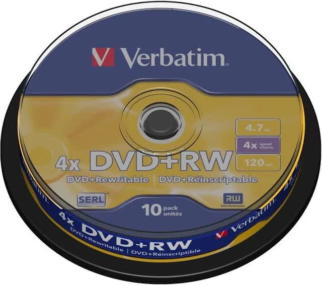 Verbatim DVD RW 4.7GB 4X 10Pack Cake Box image 3