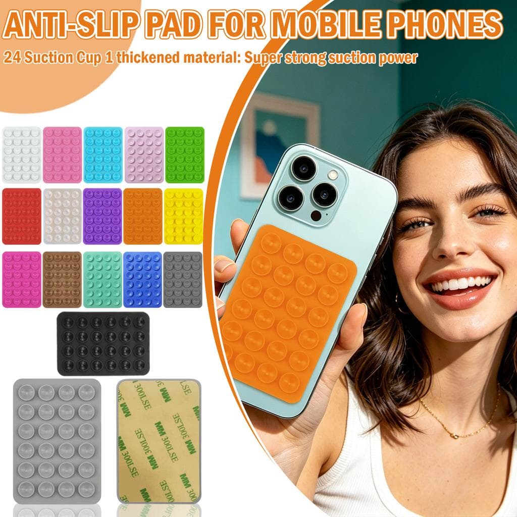 Silicone Suction Phone Grip / Double-sided Silicone 7 Colour