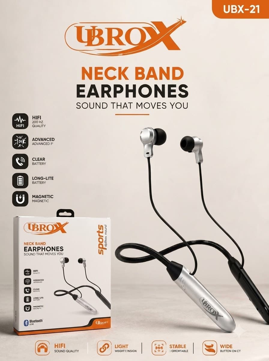 Ubrox UBX-21 Neckband Earphones