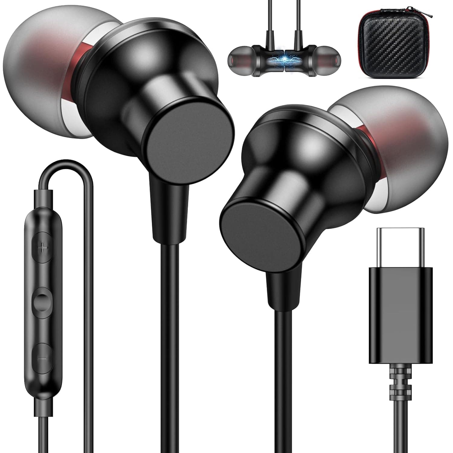 Boat 253 Magnetic Type C Earphones