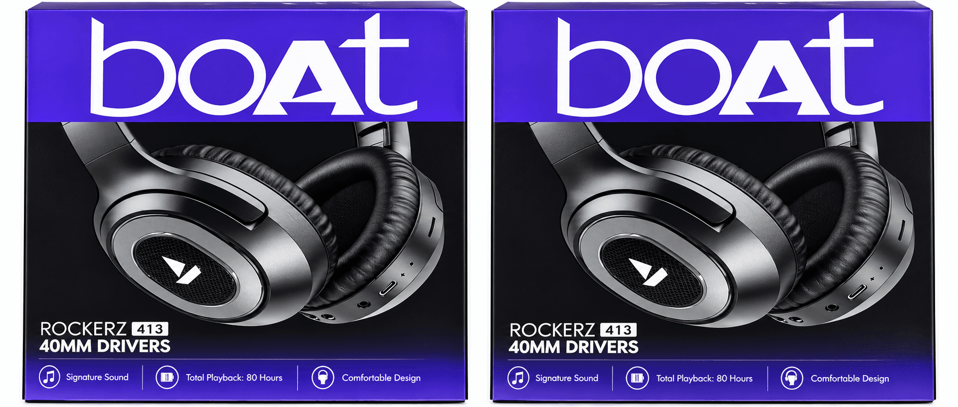 Boat Rockerz 413 Wireless Over-Ear Headphones image 1