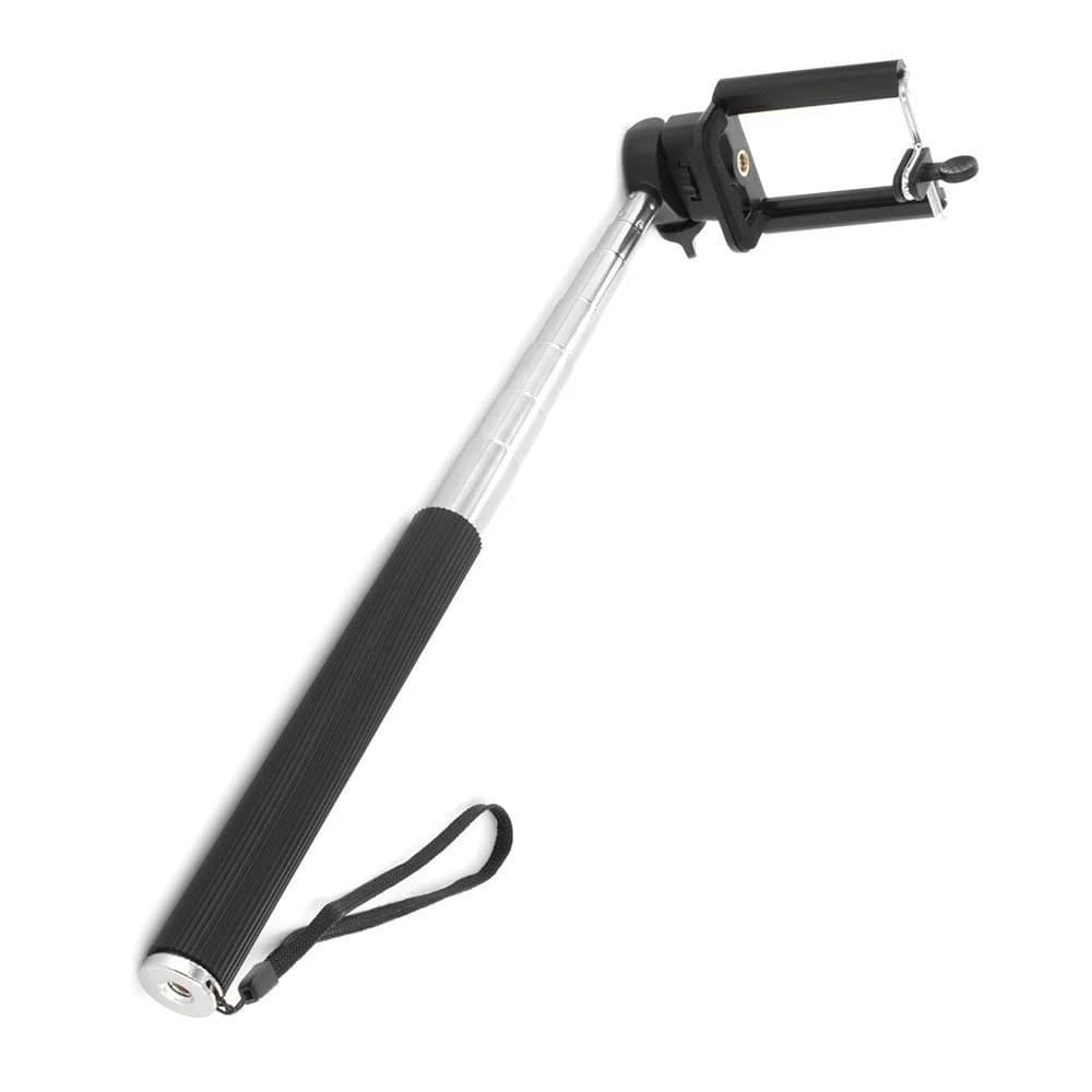 Mobile Black Selfie Stick Plastic Smartphone Holder image 1