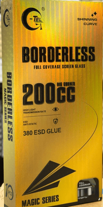 G-TEL Magic Series 200CC Big Corner Borderless Tempered Glass All Model image 1