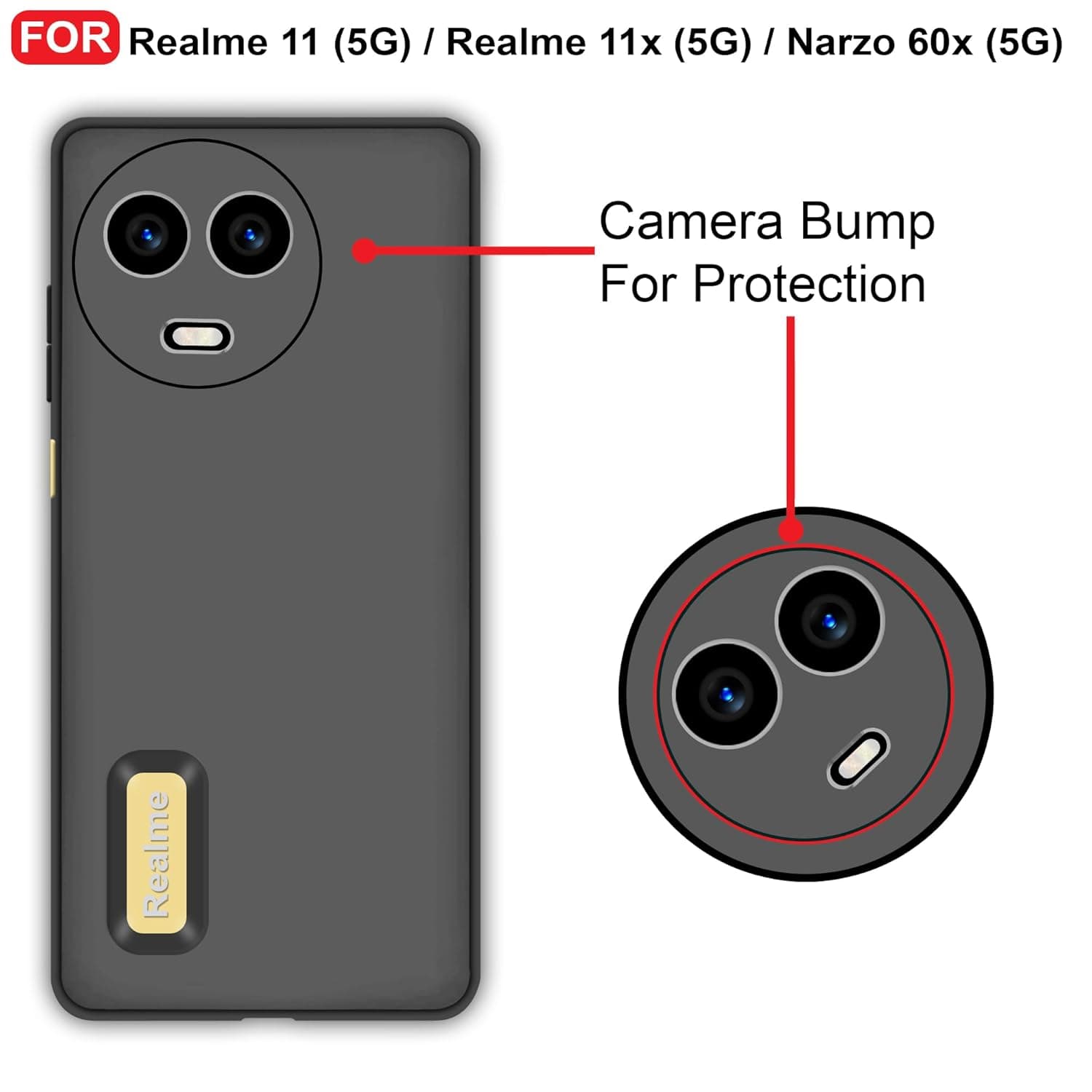 CEDO Back Cover for Realme 11 / 11x / Narzo 60x (5G) image 2