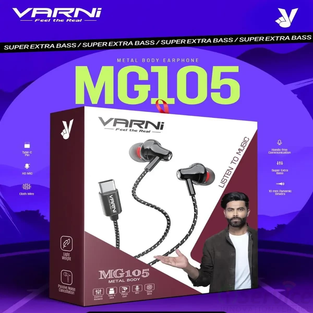 Varni Crystal Wired Earphones image 2