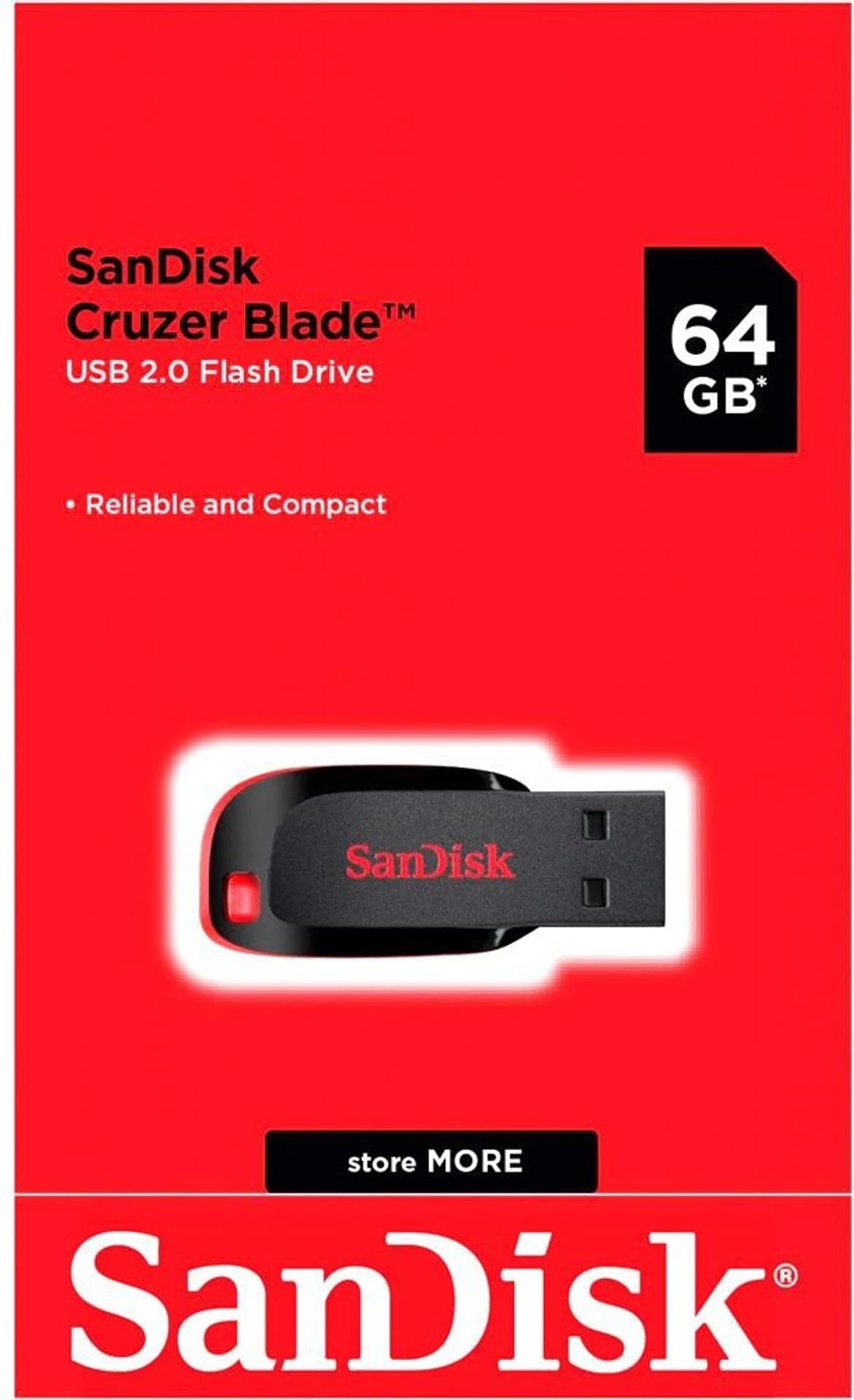 SanDisk Cruzer Blade 64GB USB 2.0 Flash Drive