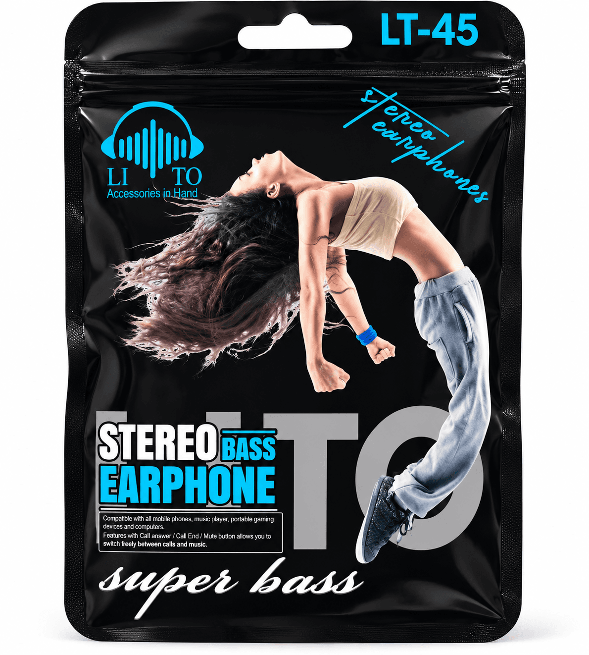LITO LT-45 Stereo Bass Earphone