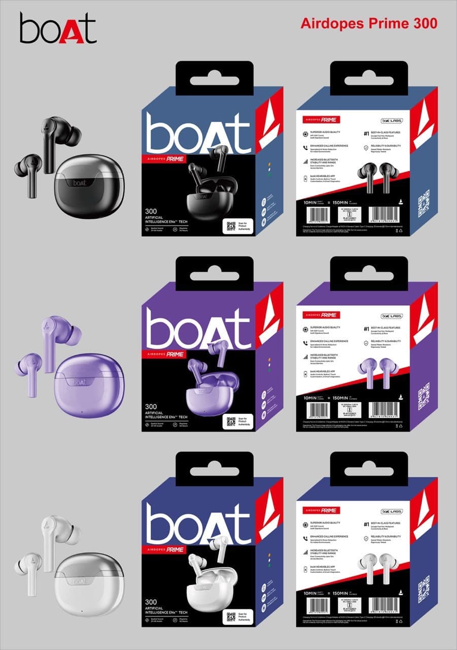 BoAt Airdopes Prime 300 True Wireless Earbuds image 1