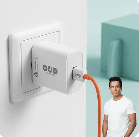 OUD “Loud & Clear” Qualcomm Quick Charge 3.0 Wall Charger