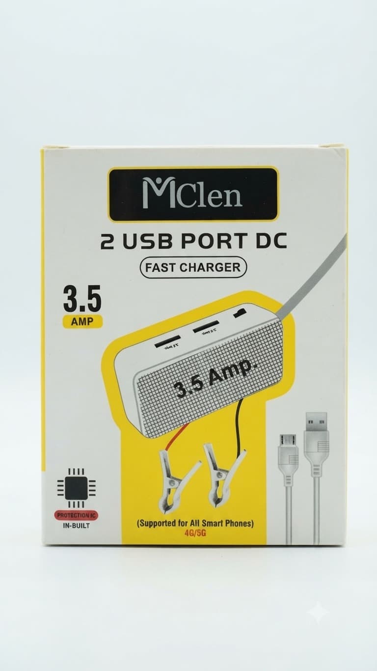 McLen 2 USB Port DC Fast Charger