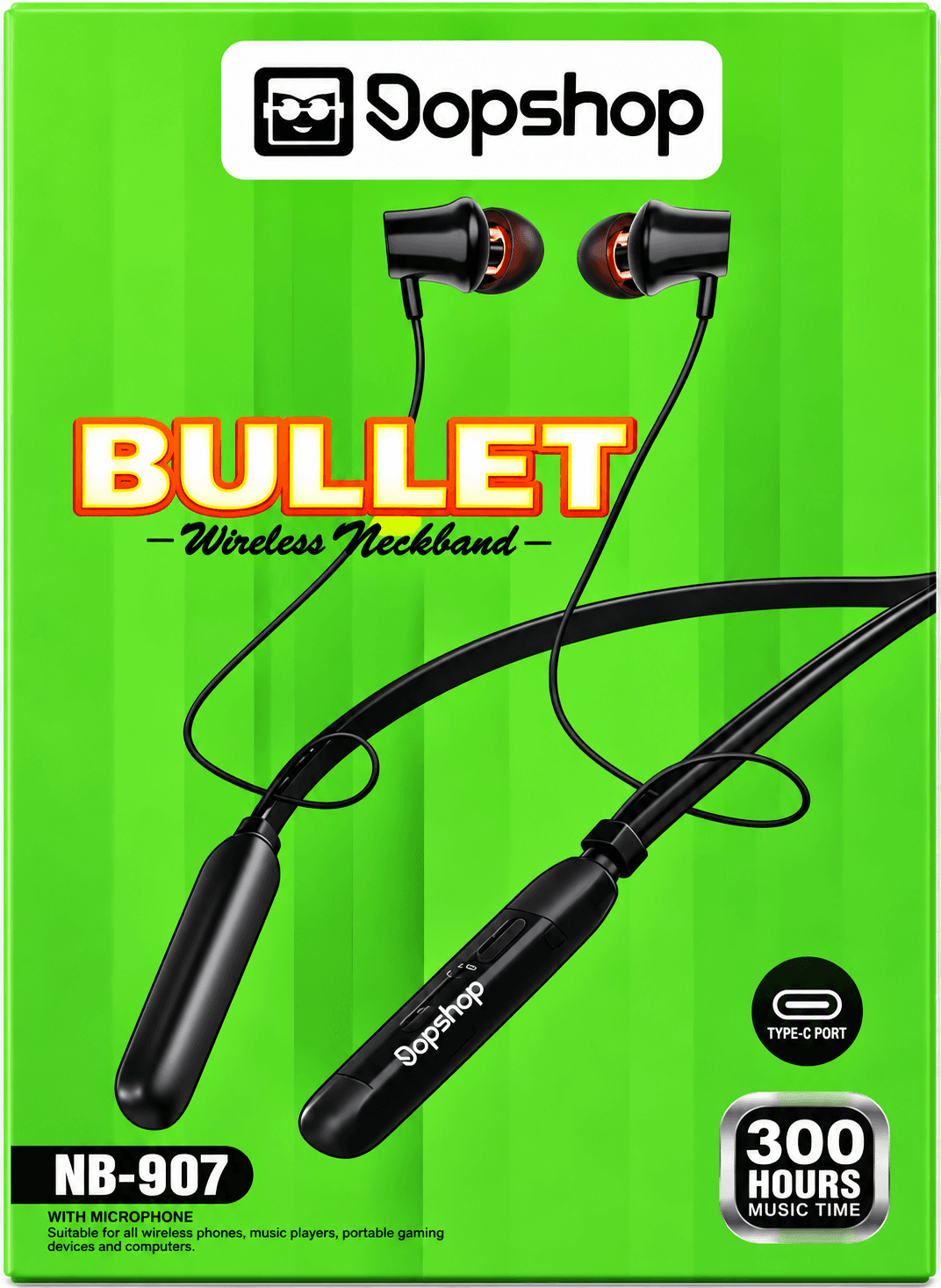 Dopshop BULLET Wireless Neckband (NB-907)