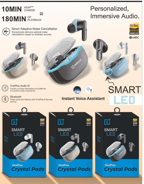 Earbuds smart Crystal Pods