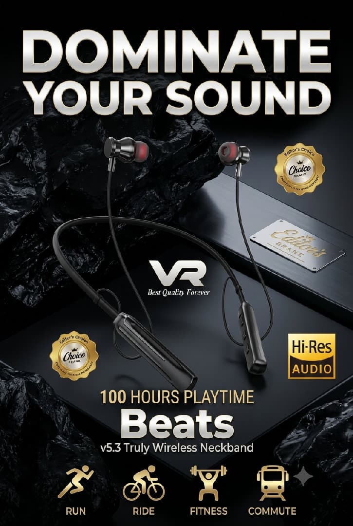 VR Beats Bluetooth Neck Band