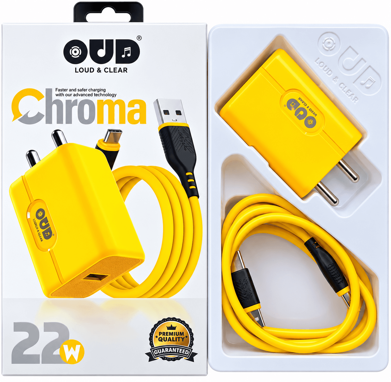 OUD Chroma OD-CH-5009 22W Single USB Charger Type-C image 1