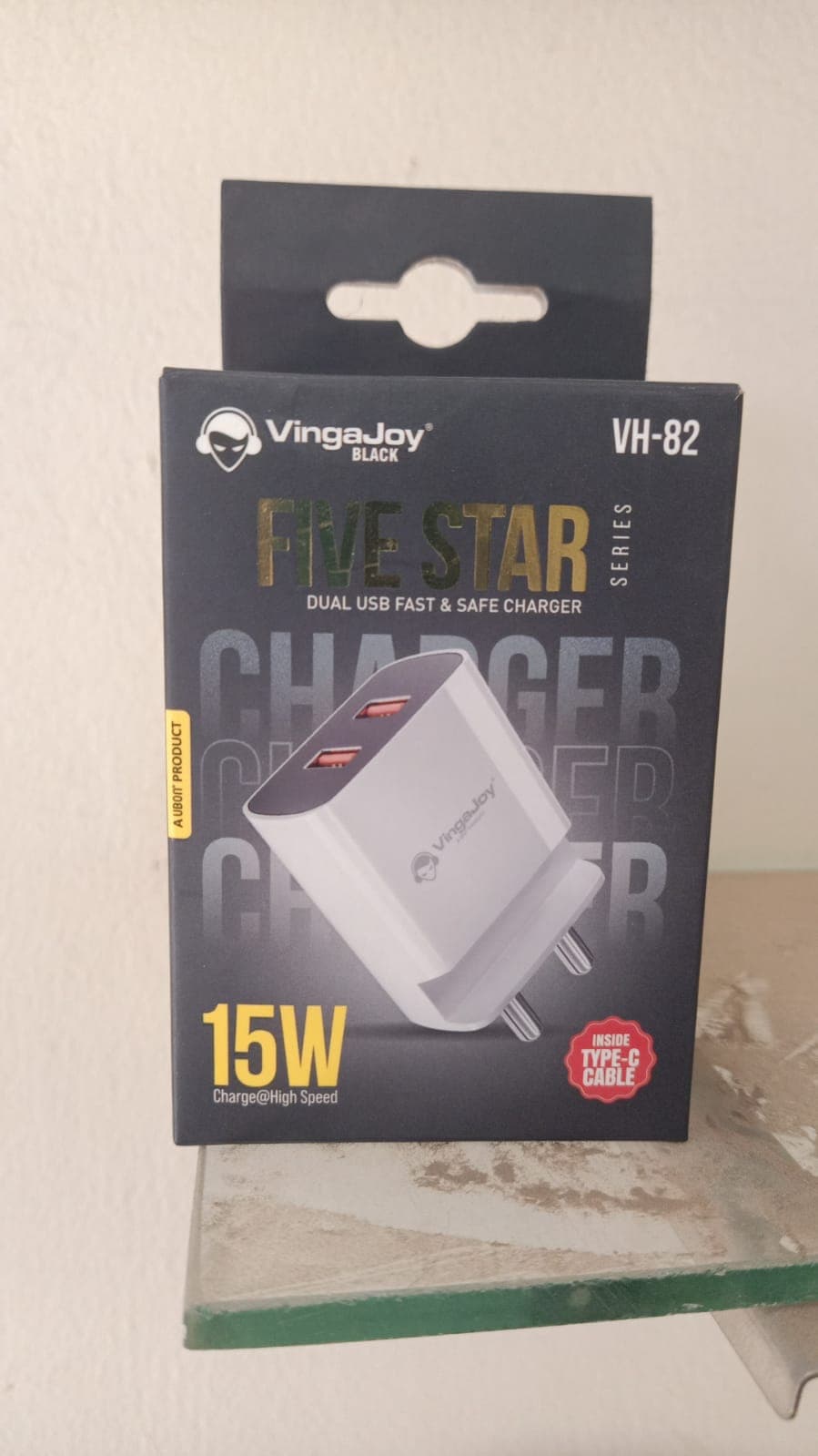 Vingajoy Vh-82 Five Star Series 15w Dual Usb Fast Charger