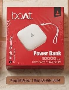 Boat EnergyShroom PB09 10000mAh 18W Fast Charging Power Bank