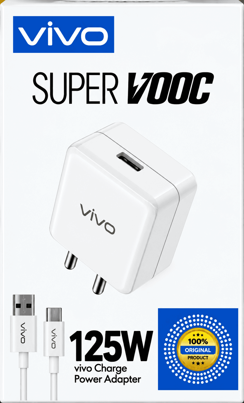 Vivo SuperVOOC 125W Charge Power Adapter