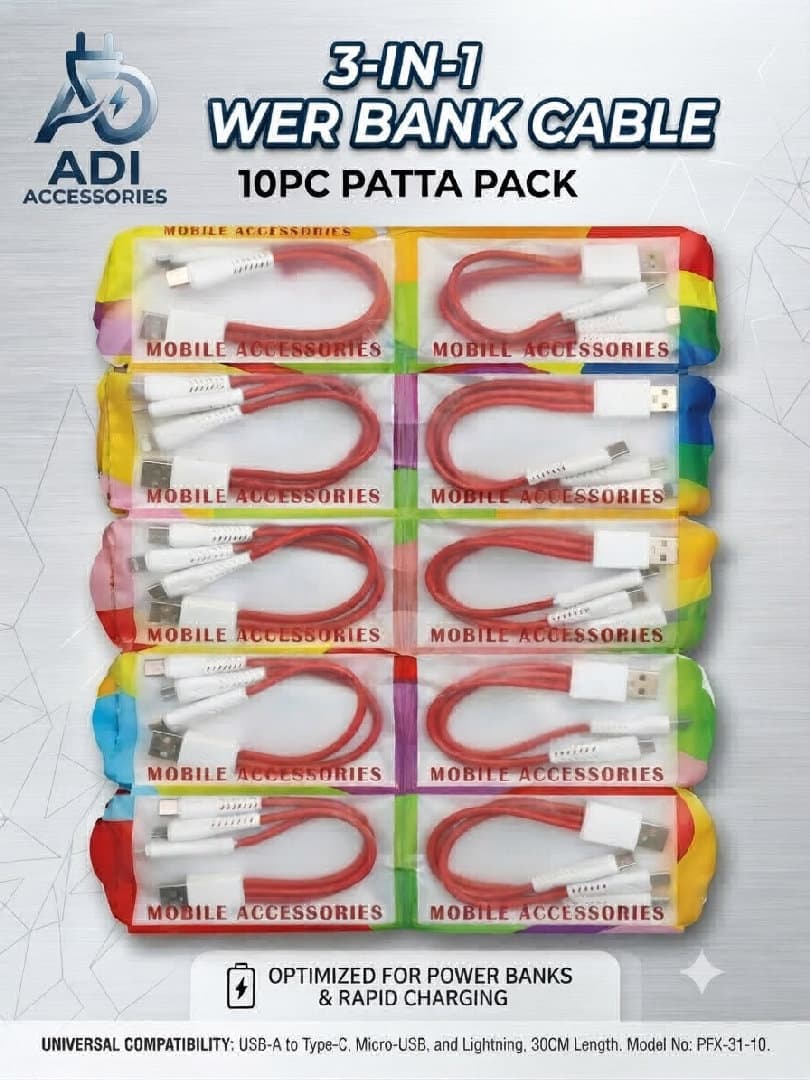 Optimize Power Bank Cable 10 P Patta