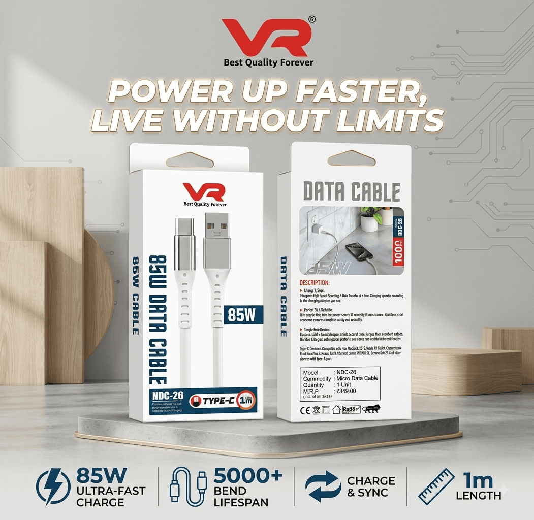VR NDC-26 85w Super Silicon Soft Cabul ( Type C )