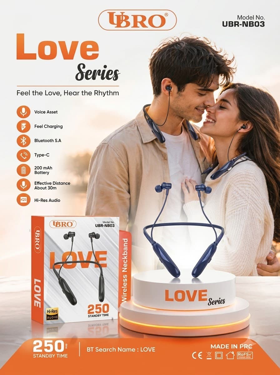 UBRO Love Series Wireless Neckband