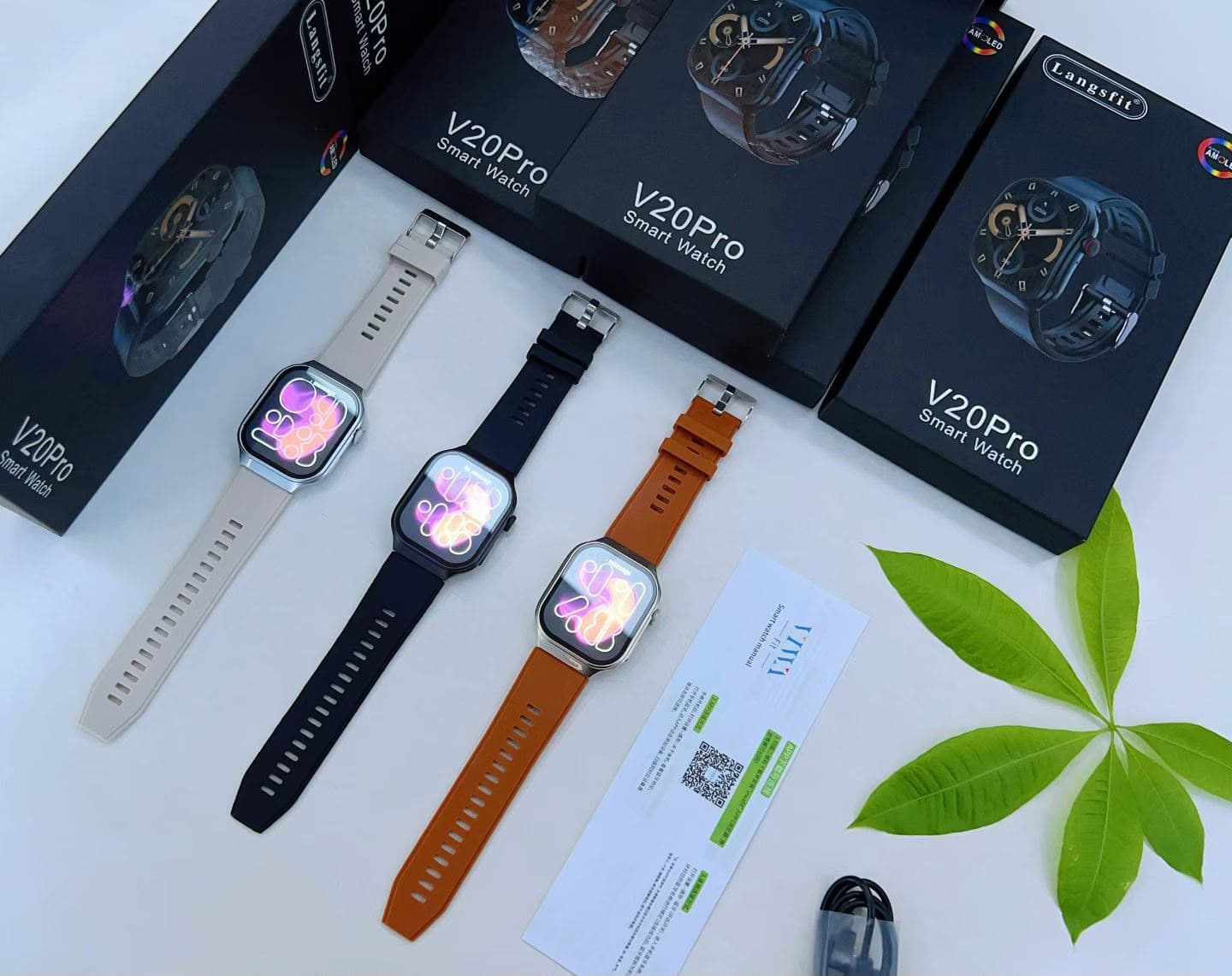 Langsfit V20 Pro AMOLED Smart Watch