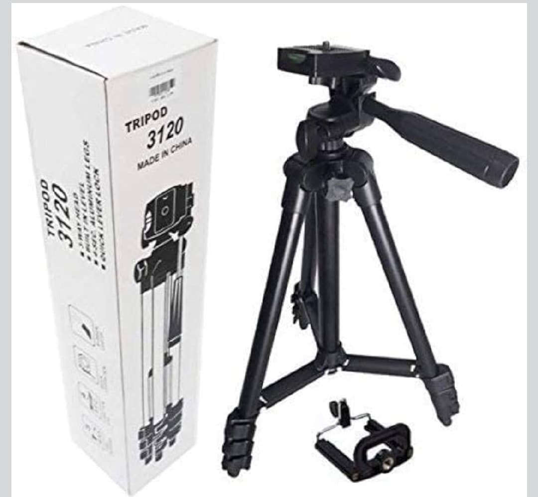 3120 Lightweight Adjustable Portable & Foldable Tripod Stand for Mobile Phone Holder image 2