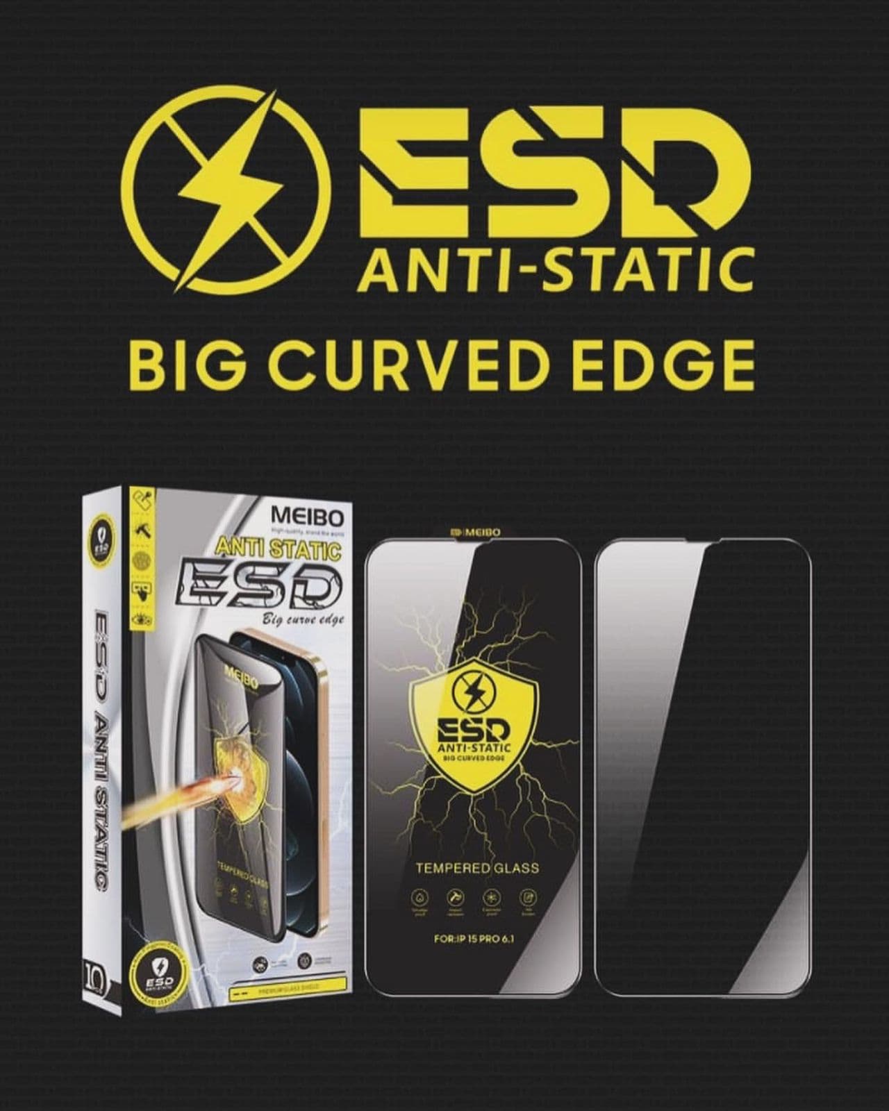 MEIBO ESD Edge To Edge Tempered Glass for iPhone 14 image 3