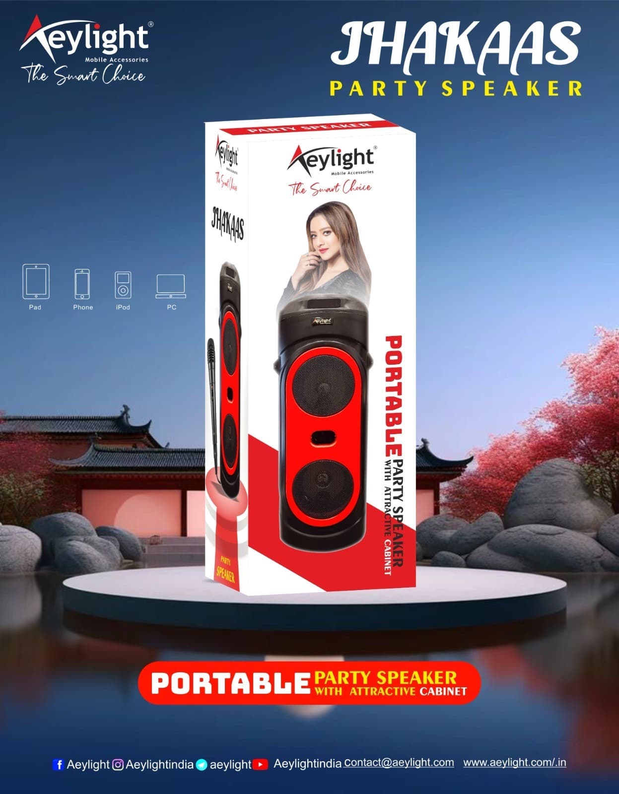 Eylight Jhakaas Portable Party Speaker image 1