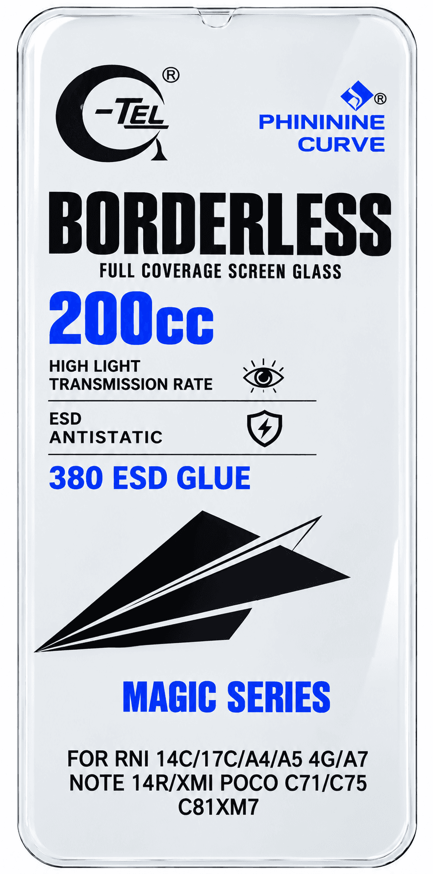 G-TEL Magic Series 200CC Borderless Tempered Glass image 1