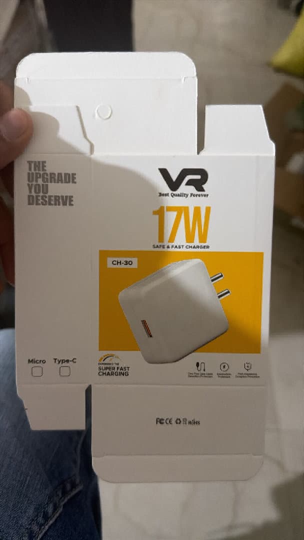 Vr Ch-30 17w Safe & Fast Charger