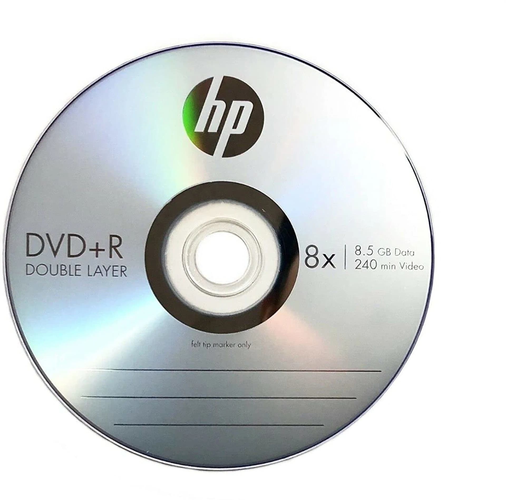 HP DVD R DL 8.5GB 8X 10Pack Cake Box image 1