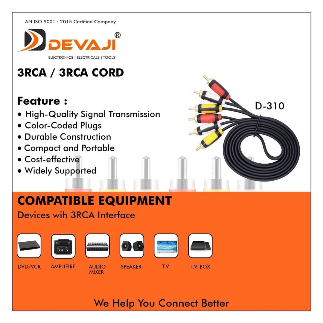 3RCA/3RCA CORD 1.5METER image 3