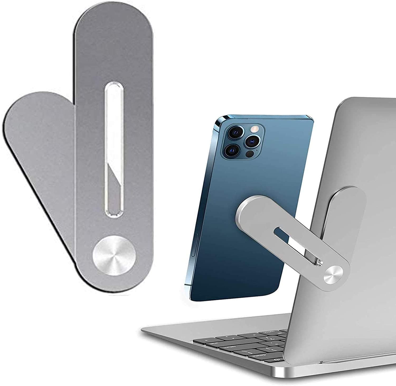 Laptop Side Mount Clip Magnetic Phone Holder image 1