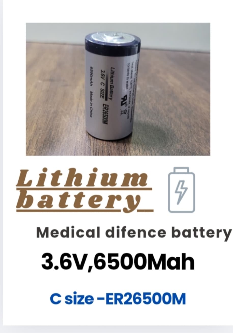 3.6V 6500mAh C Size Lithium Battery image 3