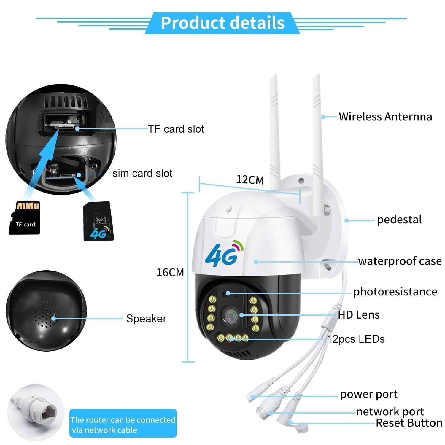 4G PTZ Security Camera image 3