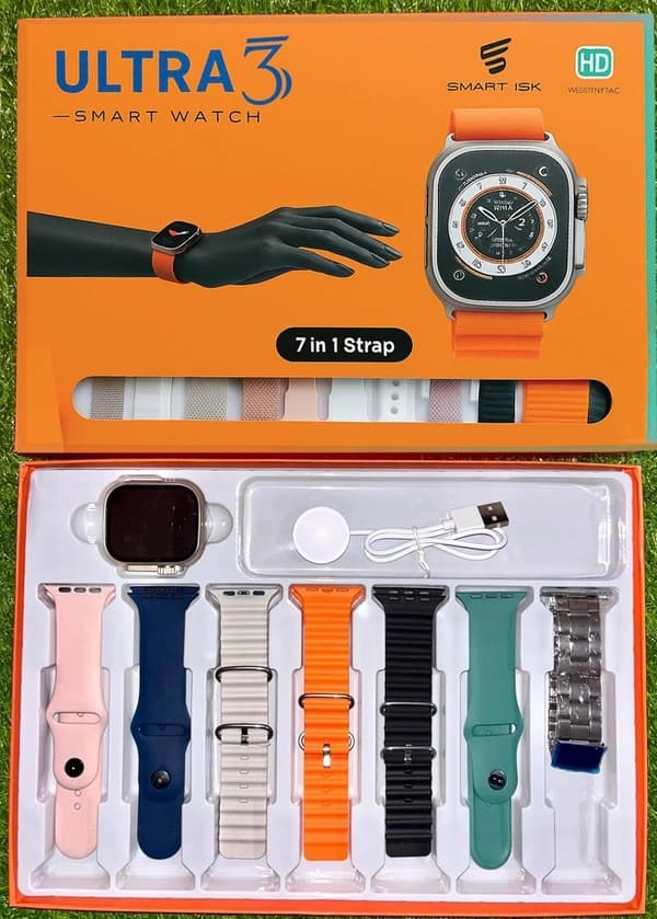 Ultra 3 Smart Watch 7-in-1 Strap Combo Pack image 1