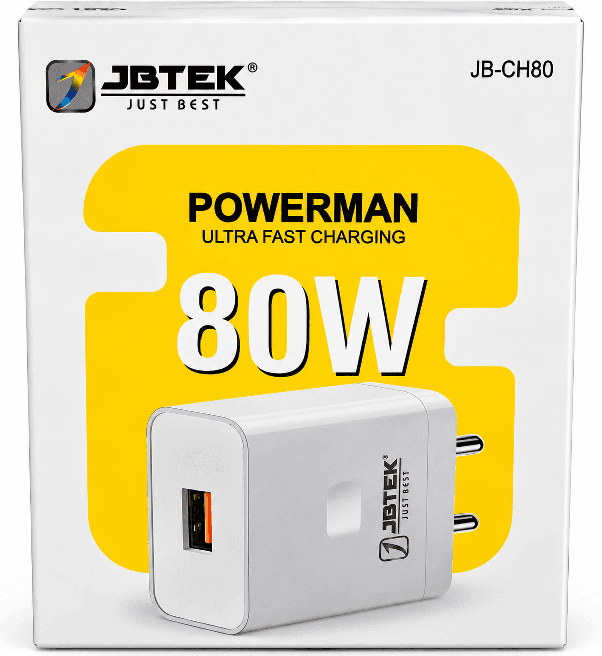 Jbtek Powerman 80w Ultra Fast Charging Adapter