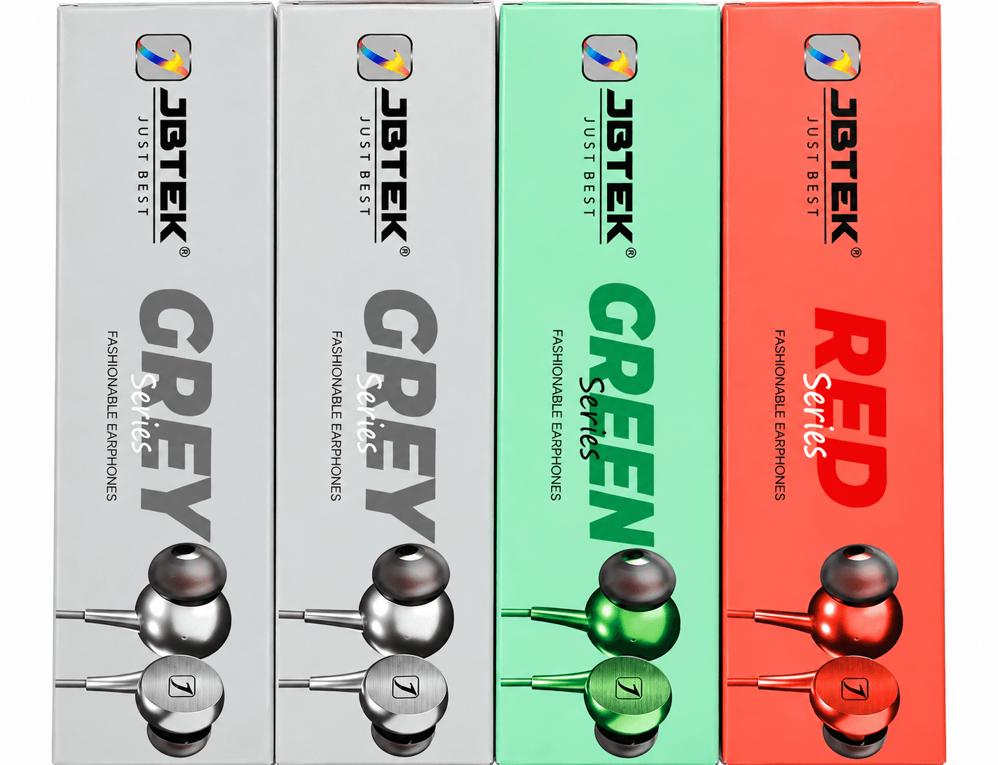 JBTEK Fashionable Earphones Colored Series