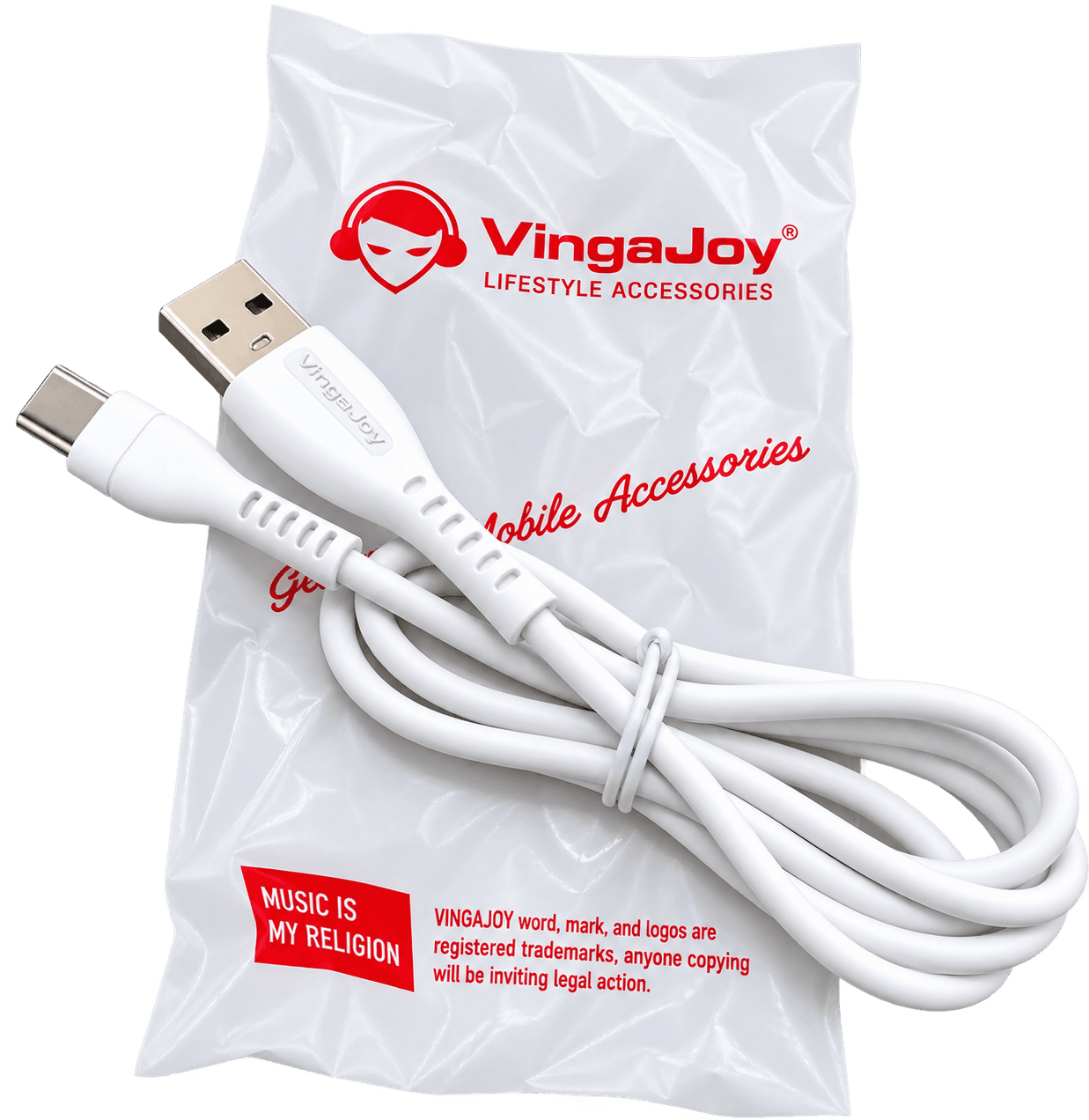 VingaJoy USB To Type-C Charging & Data Sync Cable