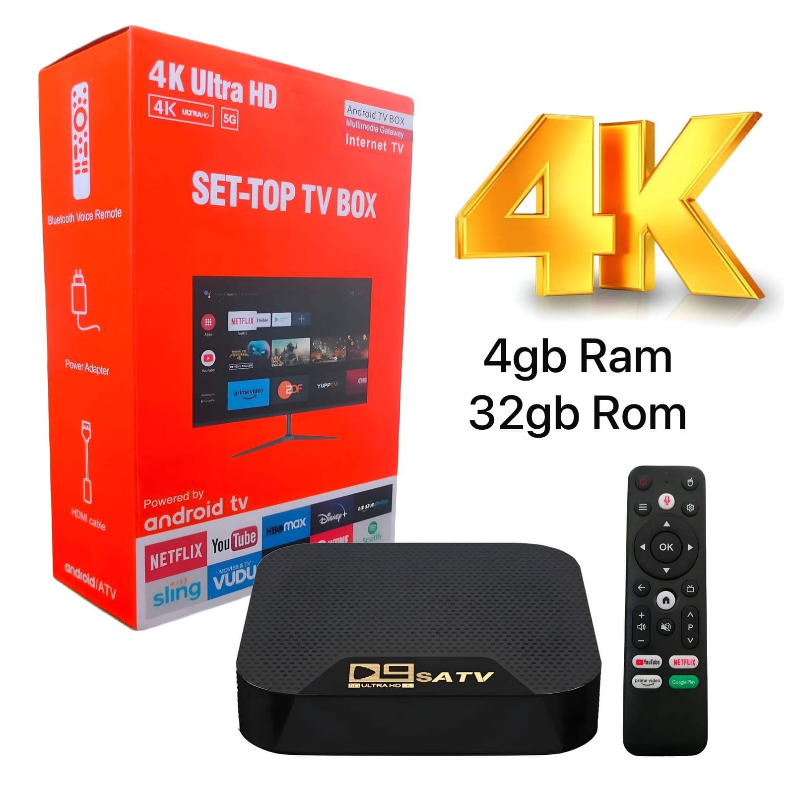 4K Ultra HD Android Smart TV Box
